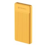 Portronics Luxcell B12 10,000mAh 12W Power Bank, Ultra Slim Power Bank with USB-A Output Port & Type C Input Port | BIS Certified | Type C Cable Included | Made in India (Yellow)
