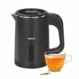 Milton Companion Electric Kettle 0.8L, 1000 Watt | 304 Stainless Steel Inner Body | Double Wall & Cool Touch Body | Auto Cut-Off | Wider Mouth | Detachable 360 Degree Connector | Cordless Pot (Black)