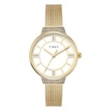 TIMEX Champagne Round Dial Analog Women’s Watch – TWEL22401
