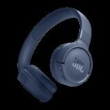 JBL Tune 520 BT 57Hr Playtime, Pure Bass, Multi Connect Bluetooth Headset, BT 5.3LE Bluetooth(Blue, On the Ear)