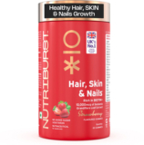 Nutriburst Biotin Gummies for Hair, Skin & Nails Support Strawberry Flavor(60 No)