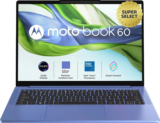 MOTOROLA Motobook 60 Full Metal OLED (i5 14th Gen) Intel Core 5 (Series 2) 210H – (16 GB/512 GB SSD/Windows 11 Home) 14IRH10R Thin and Light Laptop(14 Inch, PANTONE Wedgewood, 1.4 Kg, With MS Office)