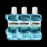 LISTERINE Cool Mint Mouthwash – (Pack of 3 – 250ml each) – Coolmint(750 ml)