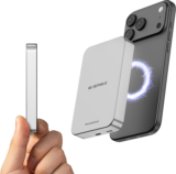 Nu Republic 10000 mAh 22.5 W Wired & Wireless With MagSafe Compact Pocket Size Power Bank(Silver, Lithium Polymer, Fast Charging for Mobile, Earbuds, Smartwatch, Tablet)