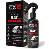 CX2 Rat Repellent Spray for Car Home Office Mouse | Natural Powerful Pest Control Protect Wires in Car Bike Computer | Easy to Use, Non Toxic No Kill Only Repels