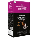 Colombian Brew Creamy Caramel Instant Coffee Powder, No Sugar Vegan, 100g Box