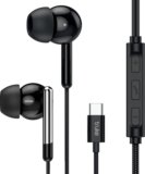 truke Bass H1 Wired Earphones w/ Type-C Jack, Rich Bass, 13mm Drivers, Smart Controls Wired(Black, In the Ear)