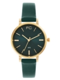 French Connection Luna | Green Dial | Rose Gold Tone Case | Green Leather Strap | Analog Watch for Women – FCN00071A