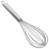 Add2Cart Stainless Steel Balloon Whisk, 25 cm Length, Silver Kitchen Utensil