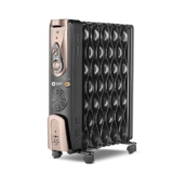 Orient Electric Comforter Collection 11 fin Oil Filled Radiator | Advanced S-Shaped Fins |2900W Power| with PTC Fan Heater| 3 Heat Settings | 2 Years Warranty, Black