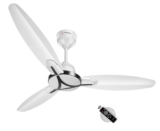 LONGWAY Zephyr 1200 mm BLDC Ceiling Fan with Remote Control | BEE 5 Star Rated Energy Efficient | Ultra High Speed 3 Blade Anti-Dust Decorative Ceiling Fan | 3 Years Warranty (1, White)