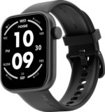 Noise Icon Rise 1.85″ Display, BT Calling, Functional Rotating Crown, 60+ Sports Modes Smartwatch(Jet Black Strap, Regular)