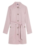 Marks & Spencer Cotton Blend Belted Trench Coat T591003CDUSTED PINK (S)