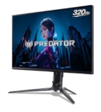Predator XB253Q F3 24.5 Inch IPS FHD Gaming Monitor | 320Hz Refresh | 1 ms VRB | FreeSync Premium | sRGB 99%, HDR10 | ErgoStand Tilt/Swivel/Height | 2×HDMI 2.0 + DP 1.4 | Eye Care | Dual Speakers