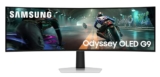 Samsung 49″ Odyssey OLED G9 Curved Gaming Monitor|Dual QHD 5120 x 1440|144Hz|0.03ms|DCI 99%|OLED Safeguard|FreeSync Premium Pro|G-Sync|Quantum Dot|HDR10+ Gaming|HAS|Flicker Free| LS49DG910SWXXL|Silver