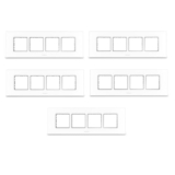 Goldmedal Air A3 8 Module (Horizontal & Vertical) Cover Plate, White – (Pack of 5)