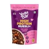 Yogabar Super High Protein Muesli 350g | 21g Protein | With Probiotics and Whey | No Refined Sugar | Easy on gut | Choco Almond | Protein Snack | High Fiber Food | Breakfast Cereal