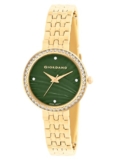 Giordano Analog Stylish Watch for Women with Crystal Bezel & Textured Dial and Stainless Steel Strap