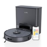 ILIFE T20s Pro Robot Vacuum Cleaner with Advanced LiDAR Navigation, Self-Emptying for Up to 10 Weeks, Strong Suction, Simultaneous Vac and Mop, Multi Floor Maps, Customized Cleaning, App, Alexa & GH