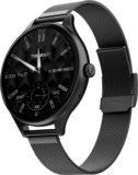 Fire-Boltt Hurricane Air 1.26 Round Display Rotating Crown Metal Body Wireless Charging Smartwatch(Onyx Black Strap, Free Size)