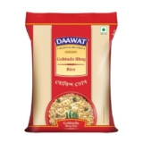 Daawat Gobindo Bhog Rice 1 kg | Premium Short Grain Rice | 100% Authentic Regional Delight | Aromatic & Naturally Sweet | Ideal for Bengali Dishes