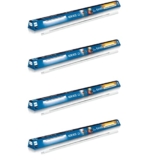 Philips Polycarbonate Twin Glow 25-Watt +25-Watt LED Up-Down Batten Tubelight (Pack of 4, Yellow Uplight Relax Mode|White Downlight Work Mode)