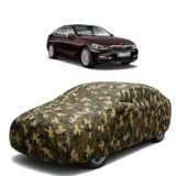 Sulfar 100% Waterproof Car Body Cover Compatible with Mirror for BMW 6 Series with Long Lasting Durable Material (Triple Stitched, Full Bottom Elastic, Camouflage Army)