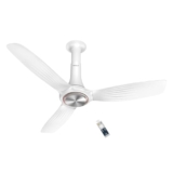 Havells 1200mm Inox BLDC Ceiling Fan | Remote Controlled, Smart Fan, IoT Enabled, Alexa & Google Home Compatible | 5 Star Rated, Upto 60% Energy Saving, 2 Year Warranty | (Pack of 1, Pearl White)