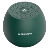 Ambrane 5W Wireless Bluetooth Mini Speaker with 44Hrs Playtime, Immersive Sound, 52mm Driver, Twin Pairing, Integrated Music & Call Control, Built in Mic, IPX4 Water Resistance (Minipod, Green)
