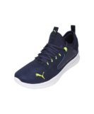PUMA | Solescape Men’s Soft Cushion Running Shoes | Navy-Electric Lime | 10UK