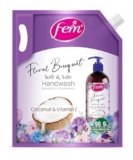 DABUR Fem Floral Bouquet Soft & Safe Handwash – 1500 Ml | Germ Protection | Enriched With Goodness Of Coconut Milk & Vitamin E | Long Lasting Fragrance (Pack of 1)