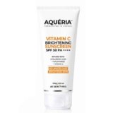 Aqueria 3-in-1 Brightening Sunscreen SPF 50 PA++++ | In-Vivo/In-Vitro Tested | 5% Niacinamide, 5% Hyaluronic & Vitamin C | Modern UV Filters | Broad Spectrum UVA/UVB & Blue Light Protection | Lightweight, No White Cast, Sweat Resistant | Suitable for Daily Use | For Normal, Dry & Sensitive Skin | 100g