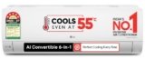 LG 5800W Max Cooling Capacity, 5 Star, 100% Copper Tubes, 1.42 Ton Inverter Split AC (AI Convertible 6in1, Energy Saving & Faster Cooling at 55℃, 4 Way Swing, Allergen Protection, AS-Q19YNZE2, White)