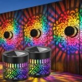KROVIX Solar Mandala Light Outdoor Wall Decor