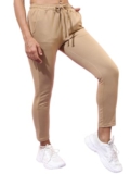 Tokyo Talkies Women Khaki Solid Slim-Fit Track Pants