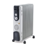 Morphy Richards OFR 13F 13-Fin Oil Filled Radiator Room Heater | 2900W (2500W + 400W PTC Fan) | Adjustable Thermostat, Safety Shut-Off, Castor Wheels | White
