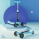 Cockatoo Rat&Cat Series Happy-Hooper Kick Scooter for Kids, Kick Scooter with Led Lights in PVC Wheel, 3 Adjustable Height Scooter, Age Upto 3+ Years & 50 Kg Weight Capacity Blue