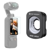 K&F Concept Wide-Angle Lens Compatible with DJI Osmo Pocket 3, Magnetic Attach/Multi-Coated/Optical Glass