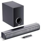 Mivi Fort H120 Soundbar – 120W Home Theatre Sound Bar, 2.1 Channel, 2 in-Built Speakers and 1 External Subwoofer, Multiple EQ & Input Modes, Made in India Sound bar for TV
