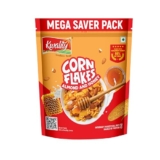 Kwality Corn Flakes with Almond & Honey 1kg | Made with Golden Corns | 99% Fat-Free | High in Protein, Zero Cholesterol | Healthy Breakfast Cereal