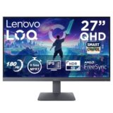 Lenovo LOQ 27Q-10 (Smartchoice) | 27″ (68.5cm) QHD (2560×1440) IPS 180Hz Gaming Monitor | 0.5ms, HDR10 Compliance, AMD FreeSync, 99% sRGB, 2xHDMI 2.1 TMDS, 1xDP 1.4| Tilt | Lunar Grey | 68F3GACBIN