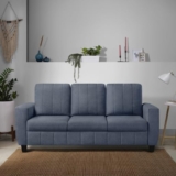 Sleepyhead Bae – 3 Seater Sofa Chair, Premium Fabric | Space-Saving Design | Comfort & Easy Maintenance | 3 Years Warranty | Stylish Three Seater for Living Room – Ocean Blue