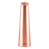 MILTON Copper Delight 750 Bottle, 760ml, Lacquer Coating, Curved bottle,100% Pure Copper, BPA Free, Leak Proof, Office Bottle, Boosts Immunity, Supports Digestive & Liver Health, Ayurveda Inspired
