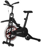 amazon basics Fusion Pro Spin Fitness Bike With Adjustable Cusioned Seat, 7 Kg Flywheel, Lcd Screen, Max User Weight 100 Kg, Multicolor