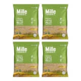 Mille Little Millet Whole Grain | Kutki/Samai/Same/Samulu | Ideal for Fasting | Unpolished, Toasted, No Soaking Required | High Plant Protein and Fibre | Sambar, Rajma, Dal, BisiBeleBath Rice Replacement | 100% Whole Grain | Just cook for 6 minutes | 2 kg