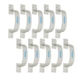 Visko Tools 1007 Royal Series 150 Mm D Secton Handles, Silver |10 Piece | Used for Door | Door Handle Set | Combo Pack |