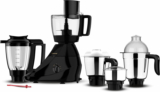 Butterfly Rapid Food Processor 750 W Juicer Mixer Grinder(MAGIC / MAGIC 5 JAR | 5 Jars | Atta Kneading, Veggie Chopping Features and India’s First cool touch Chutney Jar with Air-Gap Cooling | Black)