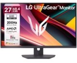 LG 27G610A 68.4 cm (27 Inch) Ultragear QHD (2560×1440) IPS Gaming Monitor, 1ms (GtG), 200Hz, sRGB 99%(Typ.), Anti-Glare, HDR10, AMD FreeSync™, DP, HDMI X 2, Tilt/Swivel/Height/Pivot Adjustable(Black)