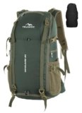 TRAWOC VANGUARD 40 Litre Travel Backpack Laptop Bag with Rain Cover & Shoe Compartment Versatile Casual Bag Ideal Backpack for Men and Women, LHK004 Olive Green