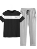 Noble Monk Men Regular Fit Cord-Set | Round Neck Full Sleeve Tshirt with Lower | Relax Fit Track Suit For Men